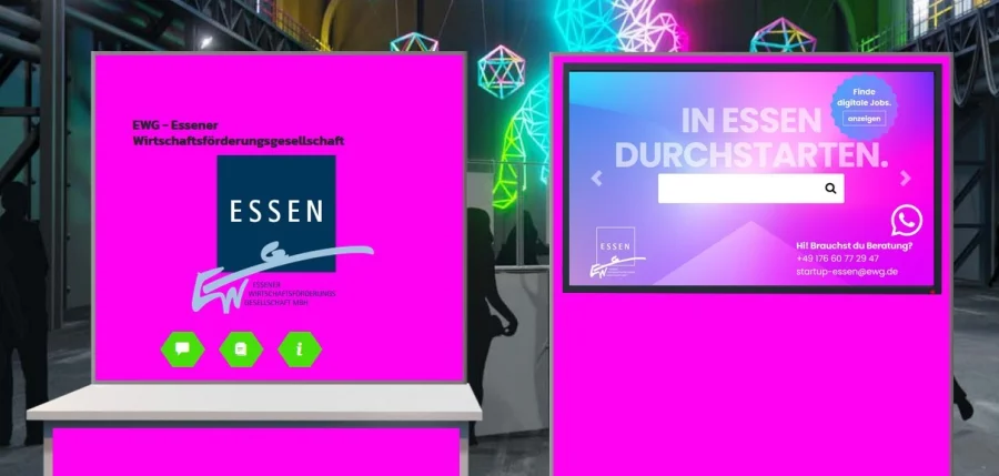 Startup-Essen – Globaler Austausch – Hybrid vernetzt! Start-up Unit mit digitalen Stand auf dem ruhrSUMMIT 2021